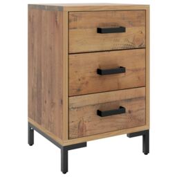 Berkfield Home Bedside Cabinets 2 pcs 40x30x55 cm Solid Wood Pine in Brown - Size: 40 x 30 x 55 cm - thumbnail 3