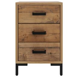 Berkfield Home Bedside Cabinets 2 pcs 40x30x55 cm Solid Wood Pine in Brown - Size: 40 x 30 x 55 cm - thumbnail 5