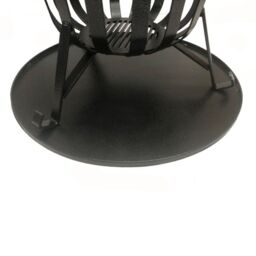 Poppyforge Brazier Ash Pan - Steel - L50.8 x W50.8 x H0.8 cm - Black