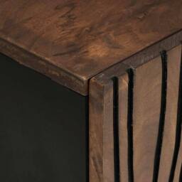 Berkfield Home TV Cabinet - 105 x 33.5 x 46 cm, Made from Solid Mango Wood in Brown - Size: 105 x 33.5 x 46 cm - thumbnail 7
