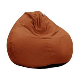 rucomfy Beanbags rucomfy Indoor Adults Classic Slouchbag Bean Bag Chair - Velvet Seat in Burnt Orange - thumbnail 2