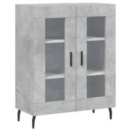 Berkfield Home Sideboard Concrete Grey 69.5x34x90 cm Engineered Wood - thumbnail 2