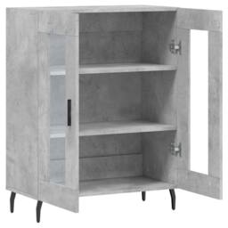 Berkfield Home Sideboard Concrete Grey 69.5x34x90 cm Engineered Wood - thumbnail 6
