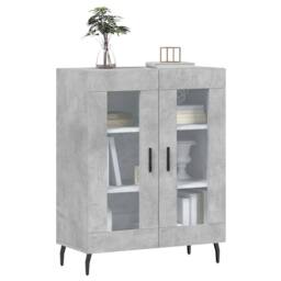 Berkfield Home Sideboard Concrete Grey 69.5x34x90 cm Engineered Wood - thumbnail 3
