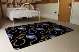 Benjamin Tate Design Diamond Necklaces Rug in Natural - Size: Large - thumbnail 3