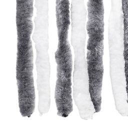 Berkfield Home Insect Curtain Grey & White 118x220 cm Chenille - thumbnail 5