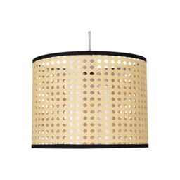 First Choice Lighting Woven - 25cm Wicker Easy Fit Pendant Shade in Natural - thumbnail 1