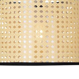First Choice Lighting Woven - 25cm Wicker Easy Fit Pendant Shade in Natural - thumbnail 3