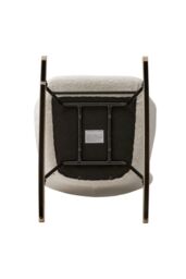 H&O Direct Luxury Sherpa Upholstered Rocking Chair with One Pocket in White - thumbnail 5