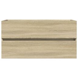 Berkfield Home 2 Piece Bathroom Furniture Set Ceramic & Engineered Wood in Brown - thumbnail 5