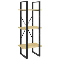 Berkfield Home 5-Tier Book Cabinet 40x30x175 cm Pinewood in Brown - Size: 40 x 30 x 175 cm - thumbnail 5