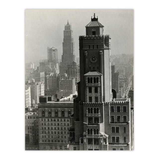 "Artery8 New York City view Alfred Stieglitz Wall Art Poster Print in Grey - Size: W12"" x H16""" - image 1