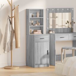 Berkfield Home Highboard Grey Sonoma 40x41x135 cm Engineered Wood - Size: 40 x 41 x 135 cm - thumbnail 1