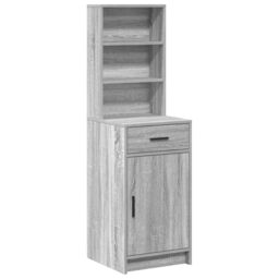 Berkfield Home Highboard Grey Sonoma 40x41x135 cm Engineered Wood - Size: 40 x 41 x 135 cm - thumbnail 2