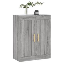 Berkfield Home Wall Mounted Cabinet Grey Sonoma 69.5x34x90 cm Engineered Wood - thumbnail 4
