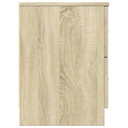 Berkfield Home Bedside Cabinet with 2 Drawers Sonoma Oak 40x36x50 cm in Brown - Size: 40 x 36 x 50 cm - thumbnail 6