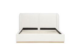 Birlea King Size Bed Frame White Boucle Eve Fabric 5FT 150cm - thumbnail 5