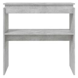 Berkfield Home Decorative Console Table Concrete Grey 80x30x80 cm Engineered Wood - Size: 80 x 30 x 80 cm - thumbnail 4