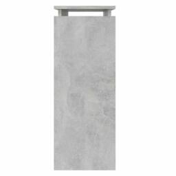 Berkfield Home Decorative Console Table Concrete Grey 80x30x80 cm Engineered Wood - Size: 80 x 30 x 80 cm - thumbnail 5