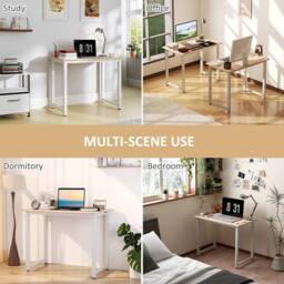 Wyld Haus Raha 100cm Oak Effect Melamine Top Writing Desk in Light Oak - thumbnail 7