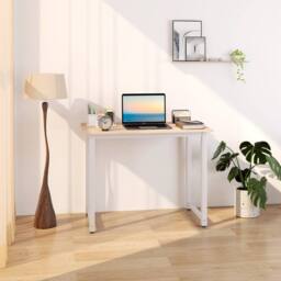 Wyld Haus Raha 100cm Oak Effect Melamine Top Writing Desk in Light Oak - thumbnail 8
