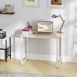 Wyld Haus Raha 100cm Oak Effect Melamine Top Writing Desk in Light Oak - thumbnail 9