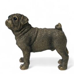 Animal Crackers Pug Dog Figurine, Leonardo Reflections Bronzed, Gift Boxed in Bronze - thumbnail 4