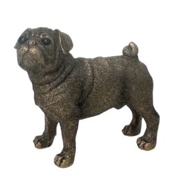 Animal Crackers Pug Dog Figurine, Leonardo Reflections Bronzed, Gift Boxed in Bronze - thumbnail 8