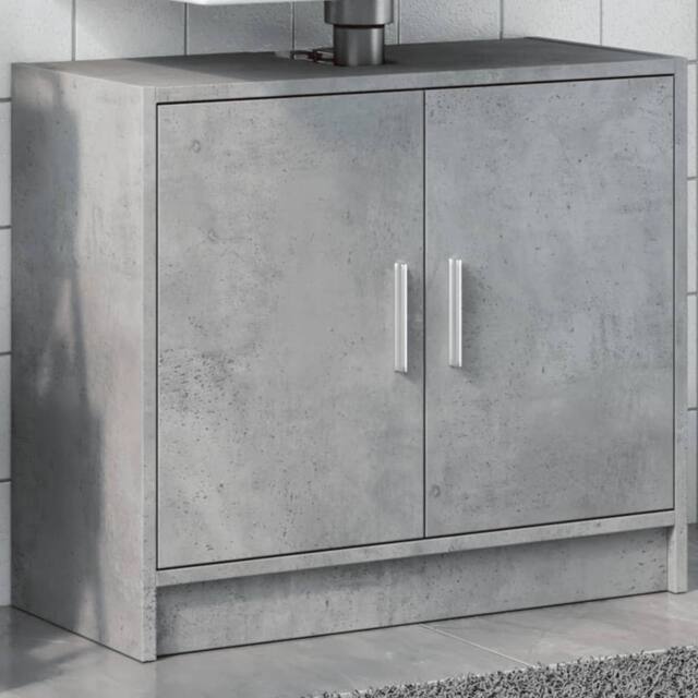 Berkfield Home Sink Cabinet Concrete Grey 63x29x55 cm Engineered Wood - Size: 63 x 29 x 55 cm - image 1