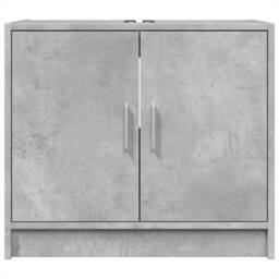 Berkfield Home Sink Cabinet Concrete Grey 63x29x55 cm Engineered Wood - Size: 63 x 29 x 55 cm - thumbnail 4