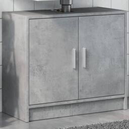 Berkfield Home Sink Cabinet Concrete Grey 63x29x55 cm Engineered Wood - Size: 63 x 29 x 55 cm