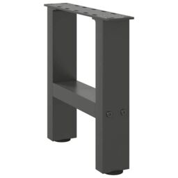 Berkfield Home Coffee Table Legs Anthracite 2 pcs 40x(30-31) cm Steel in Black - thumbnail 3