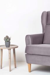 Homescapes Purple & Green Aloe Vera Artificial Succulent in Grey Pot - thumbnail 2