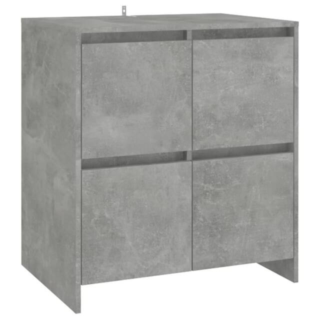 Berkfield Home Sideboard Concrete Grey 70x41x75 cm Engineered Wood - Size: 70 x 41 x 75 cm - image 1