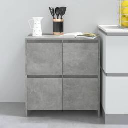 Berkfield Home Sideboard Concrete Grey 70x41x75 cm Engineered Wood - Size: 70 x 41 x 75 cm - thumbnail 2