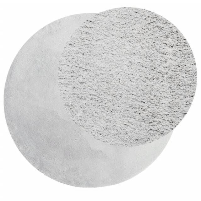 Berkfield Home Rug HUARTE Short Pile Soft & Washable Grey √ò 80 cm - Size: Medium - image 1