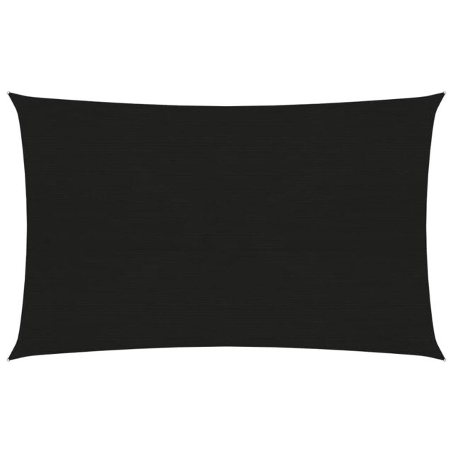 Berkfield Home Sunshade Sail 160 g/m ² Black 2x4.5 m HDPE - image 1