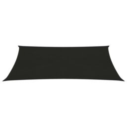 Berkfield Home Sunshade Sail 160 g/m ² Black 2x4.5 m HDPE - thumbnail 2
