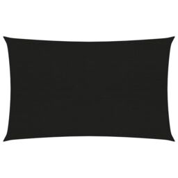 Berkfield Home Sunshade Sail 160 g/m ² Black 2x4.5 m HDPE - thumbnail 1