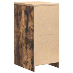 Berkfield Home Durable Garage Storage Cabinet Smoked Oak 40x51x85 cm Solid Wood Pine in Brown - Size: 40 x 51 x 85 cm - thumbnail 7