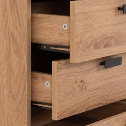 Seconique Leon 5 Drawer Narrow Chest in Natural - thumbnail 5