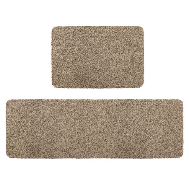 JVL Tanami Barrier Mat & Runner Set - Beige - Size: 50 cm x 150 cm - image 1