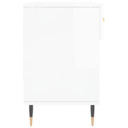 Berkfield Home Shoe Bench High Gloss White 102x35x55 cm Engineered Wood - Size: 102 x 35 x 55 cm - thumbnail 7