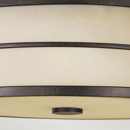 Netlighting Fusion 3 Light Flush Mount Ceiling Light Bronze E27 - thumbnail 4