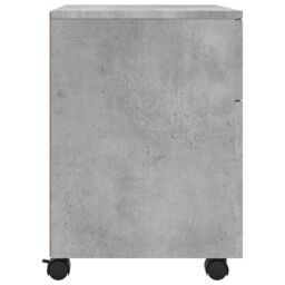 Berkfield Home Mobile File Cabinet with Wheels Concrete Grey 45x38x54 cm Engineered Wood - Size: 45 x 38 x 54 cm - thumbnail 5