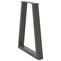 Berkfield Home Coffee Table Legs V-Shape 2 pcs Anthracite 60x(72-73) cm Steel in Black - thumbnail 4