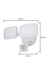BHS Lighting Twin Wilson Outdoor Flood Light with Sensor in White - thumbnail 5