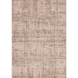 THE RUGS Terrain Designer Shortpile Rug Durable Synthetic Fibre, Modern in Light Brown - Size: 160 cm x 235 cm - thumbnail 1
