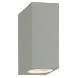 First Choice Lighting Set of 2 Falmouth - Grey Up Down Outdoor IP44 Wall Lights - thumbnail 2