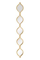 "MirrorOutlet Gold Metal Framed Tear Drop Wall Mirror 49"" X 6"" (124CM X 15CM) - Size: 1 Pack" - thumbnail 5